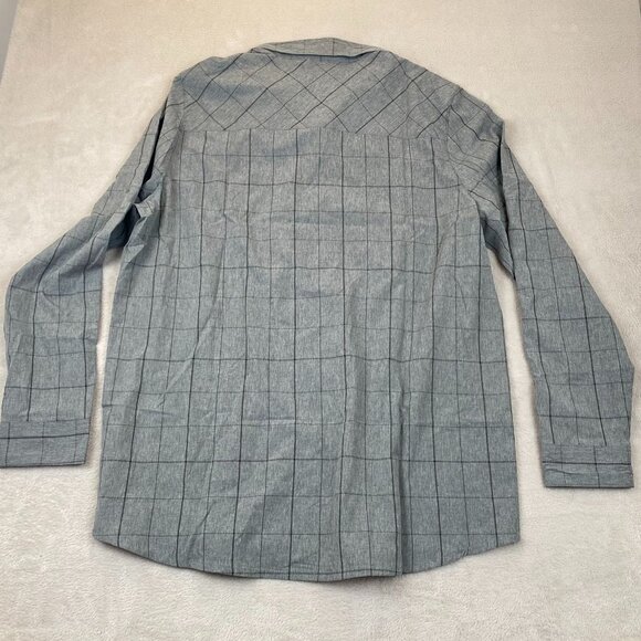 NWT Avalanche Mens Shirt Size XL Long Sleeve Plaid Button Up Gray Woven Casual - Picture 12 of 12